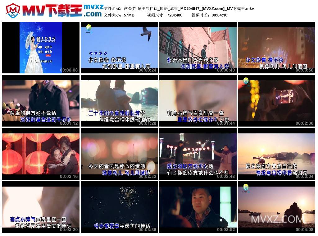 蒋金芳-最美的佳话_国语_流行_MD204817